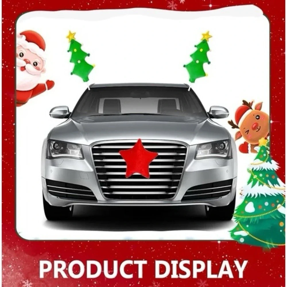 Christmas Tree reindeer car antler kit. Adorable Christmas tree antlers & star
